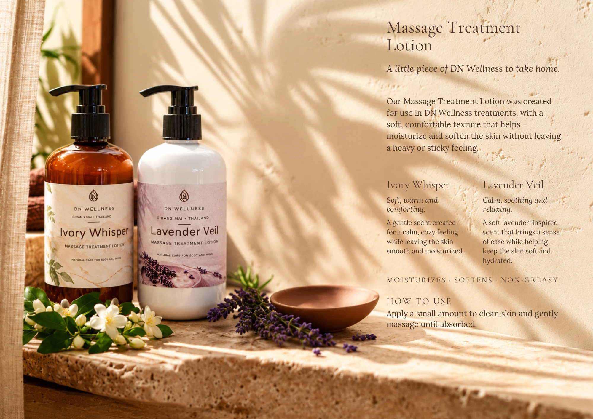 Cocunut Body Lotion Massage